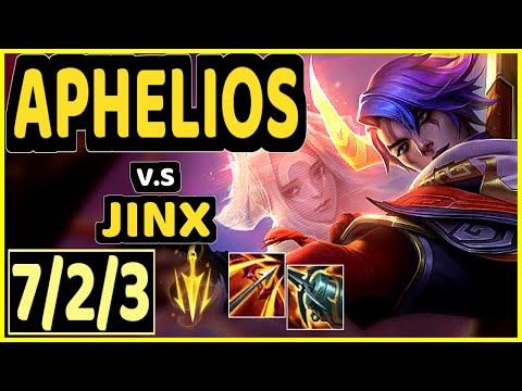 APHELIOS vs JINX - 7/2/3 KDA BOTTOM ADC GAMEPLAY - KR Ranked MASTER