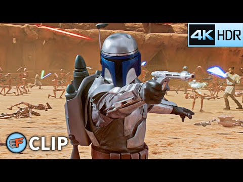 Jedi vs Droid Army - Battle of Geonosis (Part 1) | Star Wars Attack of the Clones (2002) 4K HDR