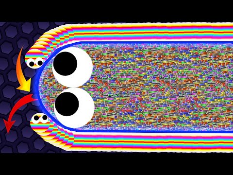 SLITHER.IO A.I. - EPIC SLITHER.IO SNAKE GAMEPLAY - T-REX SKIN - WORLD RECORD