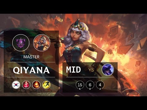 Qiyana Mid vs Ryze - KR Master Patch 9.18