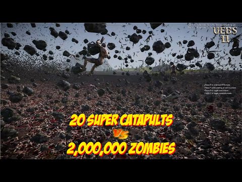 CATAPULTS FULLAUTO vs ZOMBIES | Ultimate Epic Battle Simulator 2 | UEBS2