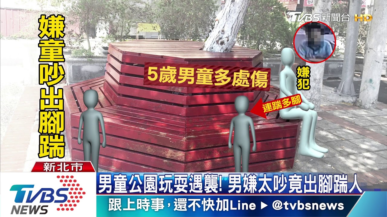 小心他! 公園怪男隨機踹童 家長驗傷提告