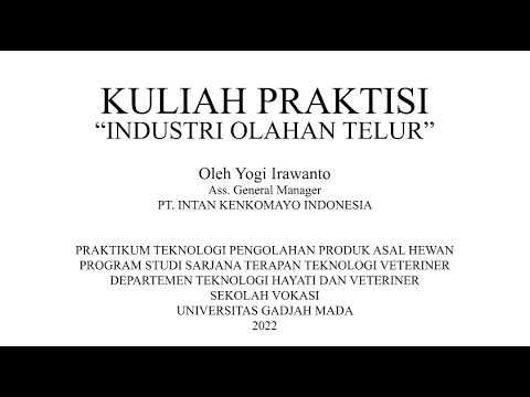 , title : 'Kuliah Praktisi "Industri Olahan Telur" bersama PT. Intan Kenkomayo Indonesia'