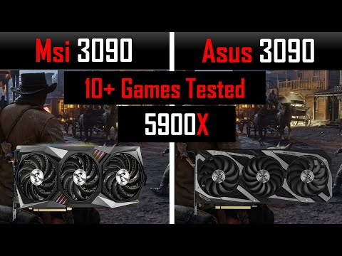 MSI 3090 GAMING X VS ASUS 3090 WITH 5900X IN 1440, 4K