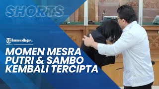 Momen Mesra kembali Tercipta, Ferdy Sambo Cium Kening Putri Candrawathi di Ruang Sidang PN Jaksel