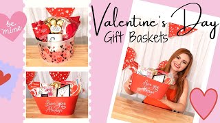 Valentine's Day gifts for him/her | Valentine's Day Baskets * Easy DIY Gift Ideas