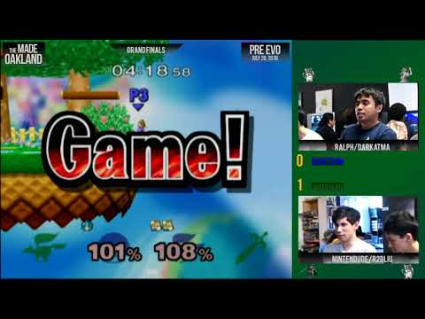 NINTENDUDE(Marth) R2DLIU(Fox) vs RALPH (Fox) DARKATMA (Sheik) Grand Finals at The MADE Pre-EVO