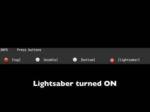 LEDs and buttons simulation in a terminal [Darth-Vader-RPi project]