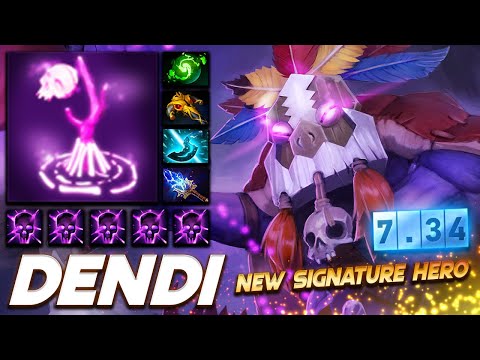 Dendi Witch Doctor 7.34 New Signature - Dota 2 Pro Gameplay [Watch & Learn]