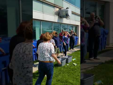 Steve getting soaked