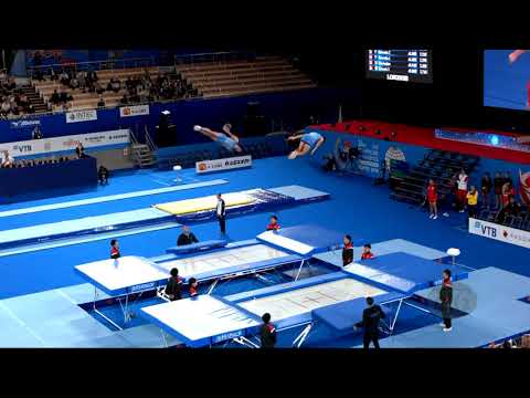 Argentina (ARG) M - 2019 Trampoline Worlds, Tokyo (JPN) - Qualification Synchro R2