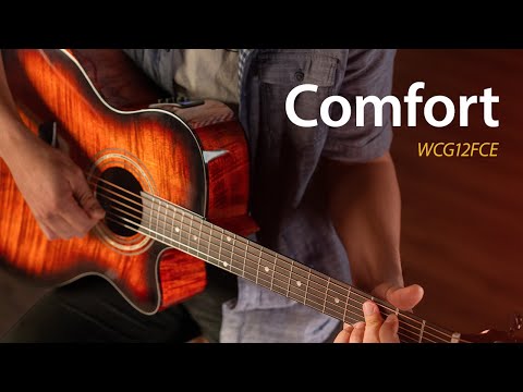 Washburn G12FCE Comfort Series Grand Auditorium Acoustic-Electric Guitar Sunburst image 19