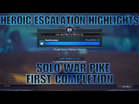 Dauntless - Heroic Shock Escalation Highlights: Solo War Pike (My First Completion)
