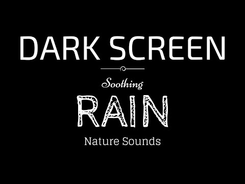 Endless Heavy Rainfall and Deep Thunder Sounds - Dark Screen Nature Sounds