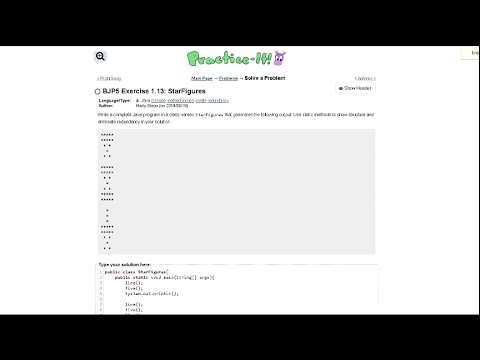 Java Practice It Introduction To Java Programming Exercise 1 13 Starfigures