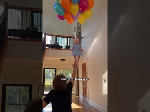 Baby Emerson Floats Down Like the Movie 