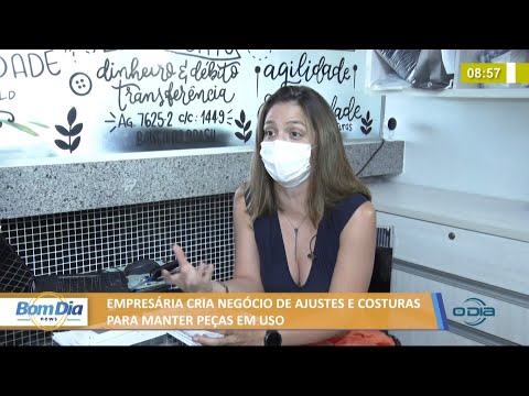 EmpresaÌria cria negoÌcio de ajustes e costuras para manter peças em uso 14 09 2021