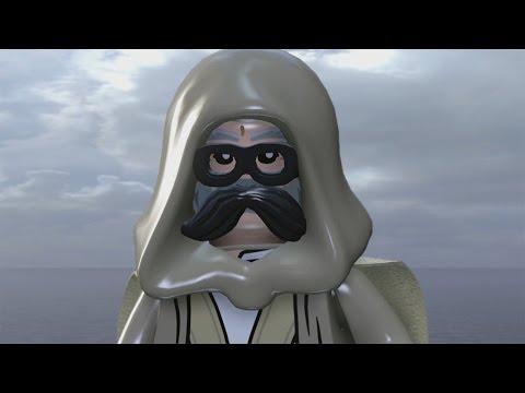 LEGO Star Wars: The Force Awakens 100% Free Play Guide #12 - Luke's Island (All Minikits/Red Brick)