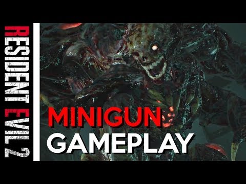 RESIDENT EVIL 2 (2019) · Minigun Gameplay AKA "The Swiss" (Minigun vs. All Bosses) | 【XCV//】