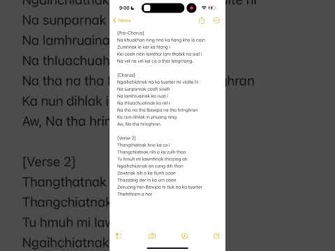 Zumhnak In Karhlang || KARAOKE 2