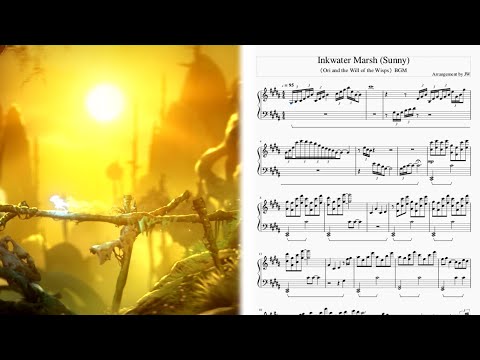 [Ori and the Will of the Wisps] BGM –A Shine Upon Inkwater Marsh (鋼琴Piano Ver.)