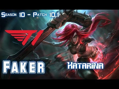 T1 Faker KATARINA vs LISSANDRA Mid - Patch 10.1 KR Ranked