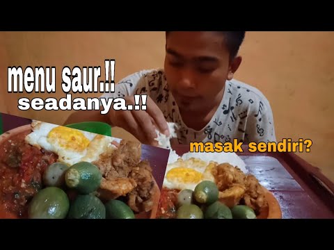 Makan saur' seadanya!! Alhamdulillah?