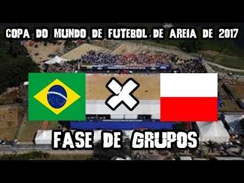 Brasil 7 x 4 Polônia - GOLS - Mundialito de Futebol de Areia 2017