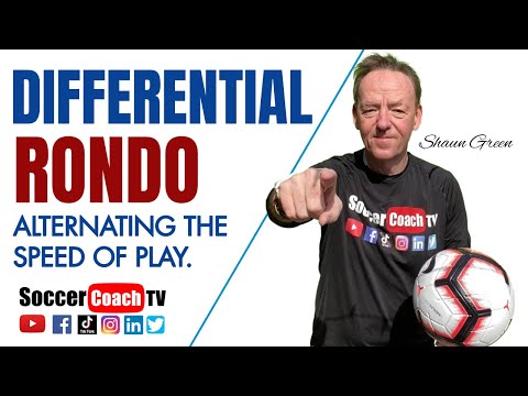SoccerCoachTV - Differential Rondo. Changing the Speed of Play.