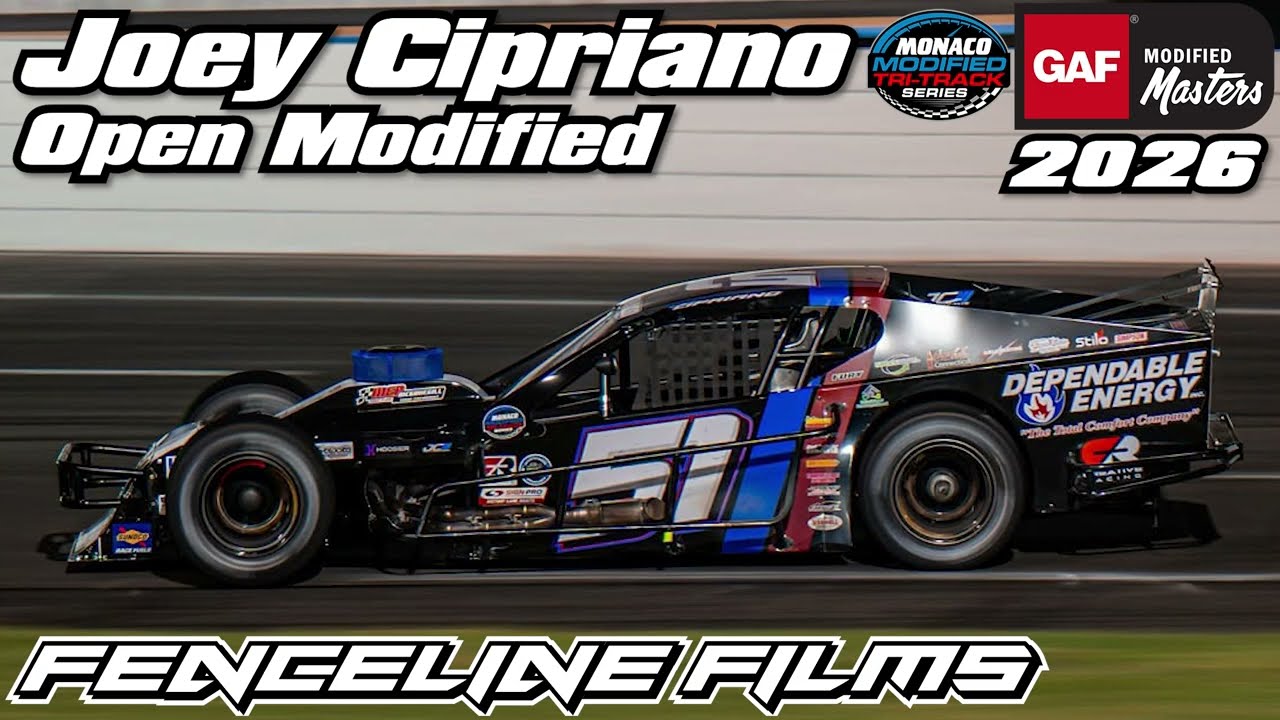 Joey Cipriano at the Monaco Tri Track Modified Masters