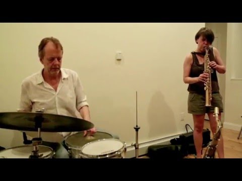 Ingrid Laubrock & Tom Rainey - at New Revolution Arts, Brooklyn June 2015