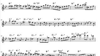 Cannonball Adderly- “Grand Central” (Eb Solo Transcription)