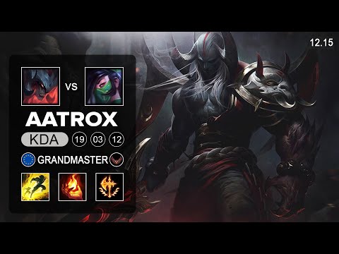 Aatrox vs Akali Top - EUW Grandmaster - Patch 12.15 Season 12