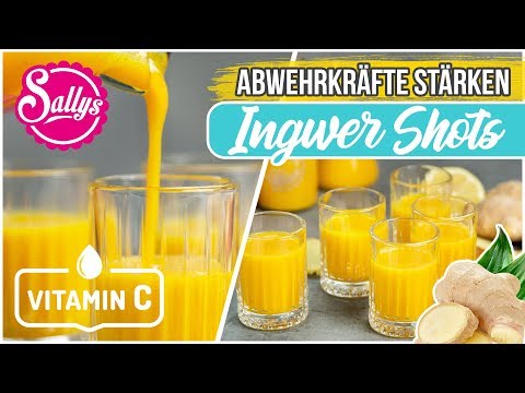 Abwehrkräfte stärken - Ingwer Kurkuma Zitronen Shots / Sallys Welt