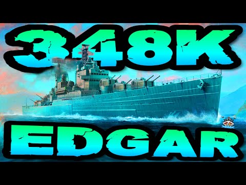 Edgar drückt 348K DMG *AP POWAAA* "300K Club" ⚓️ in World of Warships 🚢 #worldofwarships