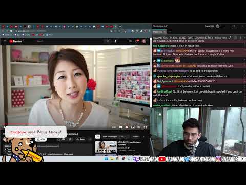Hasan Learns How To Pronounce Japanese | Hasanabi Polyglot