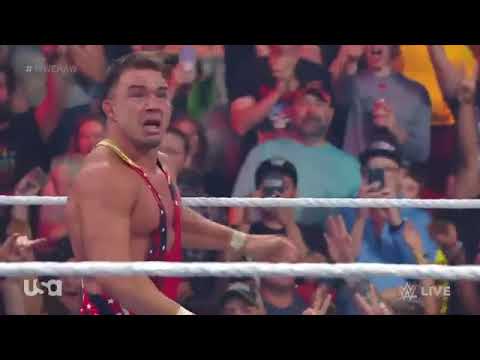 Chad gable vs matt riddle vs ciampa vs ricochet intercontinental title #1 contender match raw 8/7/23