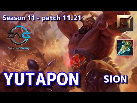 【JPサーバー/P1】DFM Yutapon サイオン(Sion) VS シンジド(Singed) TOP - Patch11.21  Ranked【LoL】
