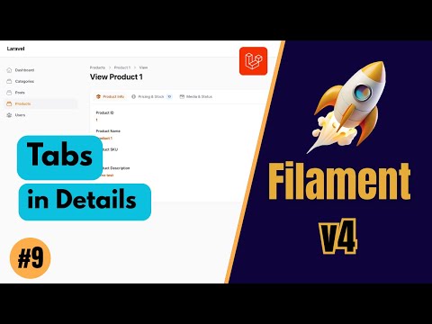 Tabs in Details Deep Dive – FilamentPHP v4 (Ep 9)