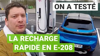 Recharge PEUGEOT e-208 sur borne IONITY : rapide comme l’éclair ?