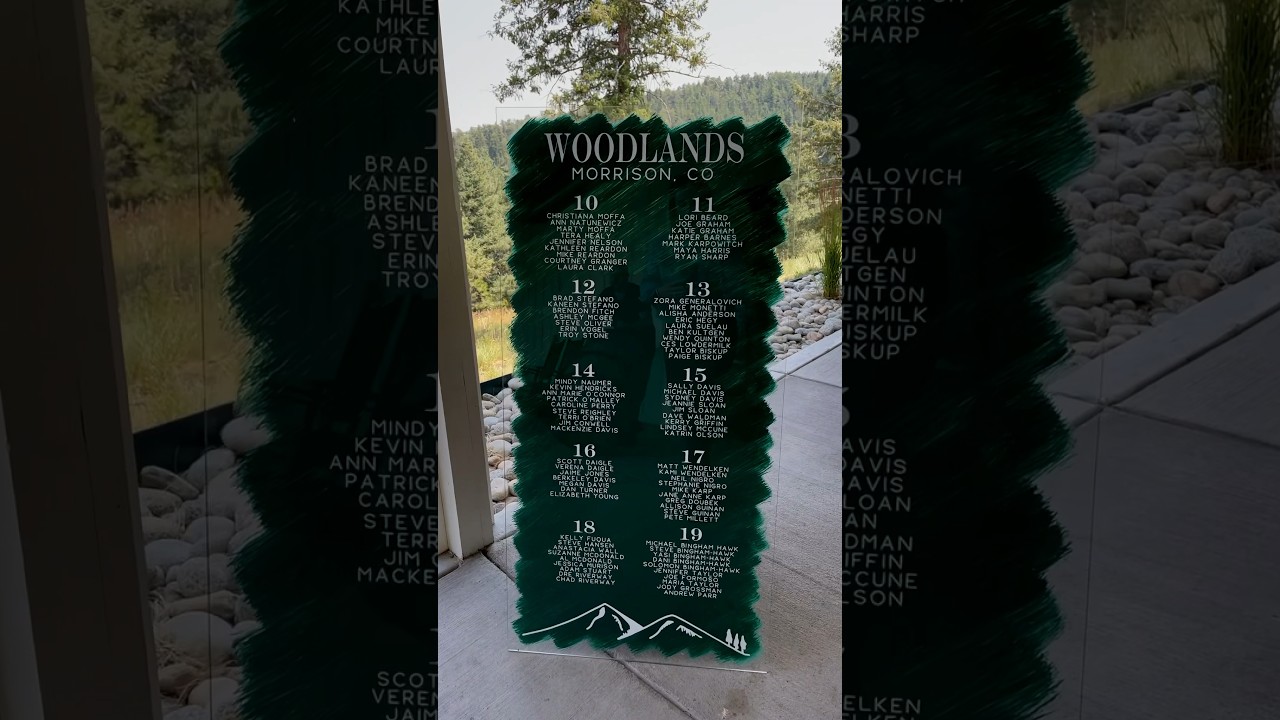 Acrylic Seating Chart DIY ✨ Full tutorial, fonts & supplies in pinned comment!