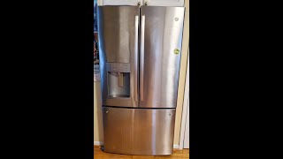 GE Refrigerator icing up in food section, freezer working fine — evaporator fan replacement GFE28GSKKSS