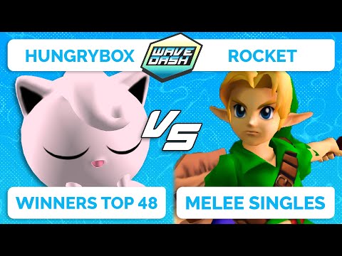 WAVEDASH 2022 - Hungrybox (Jigglypuff) VS Rocket (Young Link) - SSBM - Winners Top 48
