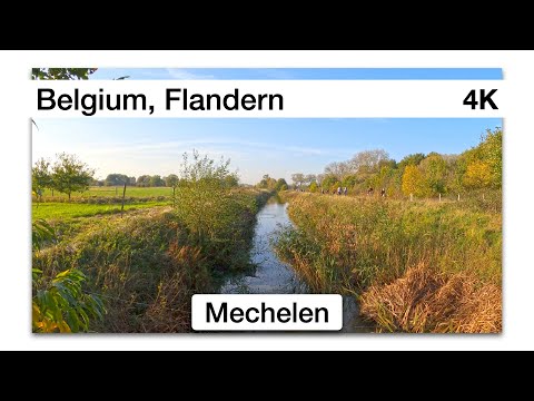 What to do see in Mechelen: Stroll Mechelse Broek (Belgium) 4K