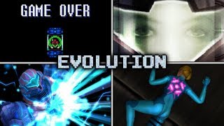 Evolution of Samus's Deaths & Game Over Screens