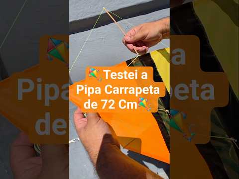 Testei a Pipa Carrapeta de 72 Cm da Máphia Pipas #kite #patang #pipas #pipacombate #pipa