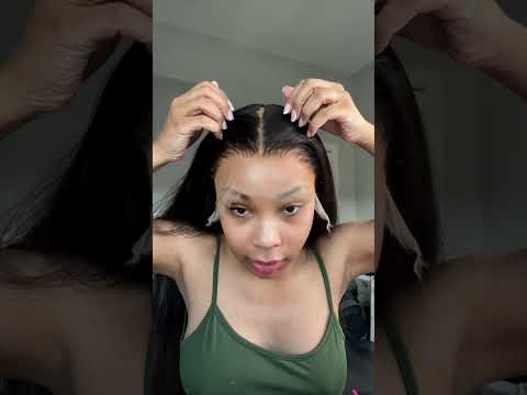 How To Apply A Lace Wig! EASY! #shorts #hair #transformation #howto