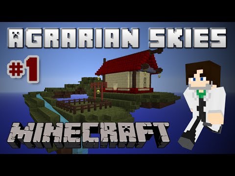 Minecraft FTB Agrarian Skies - Ep 1 - Starting out  Basic Tools