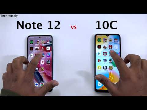 Xiaomi Redmi Note 12 vs Redmi 10C - Speed Test