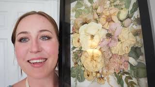 How to Make a Shadow Box with wedding flowers